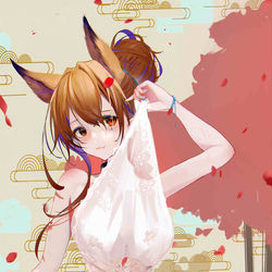 This is a pixiv picture whose title is 温泉   小刻.