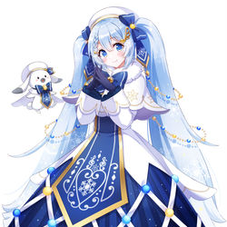 This is a pixiv picture whose title is SNOW MIKU 2021.