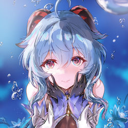 This is a pixiv picture whose title is 甘雨.