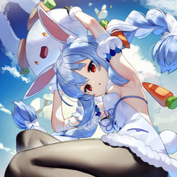 This is a pixiv picture whose title is KONPEKO～🐰.