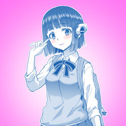 This is a pixiv picture whose title is 【イズちゃんJKスタイル落書き】.