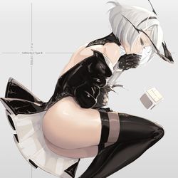 This is a pixiv picture whose title is 2B.