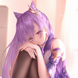 This is a pixiv picture whose title is Keqing.