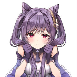 This is a pixiv picture whose title is 刻晴.