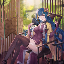 This is a pixiv picture whose title is 文华老师.
