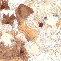 This is a pixiv picture whose title is BLACK＆WHITE.