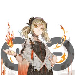 This is a pixiv picture whose title is 伊芙利特 Ifrit.