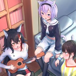 This is a pixiv picture whose title is ウクレレ.