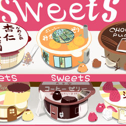 This is a pixiv picture whose title is コンビニスイーツ.