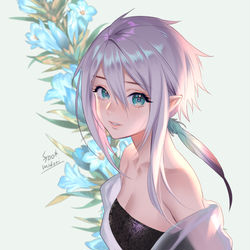 This is a pixiv picture whose title is リンドウ.