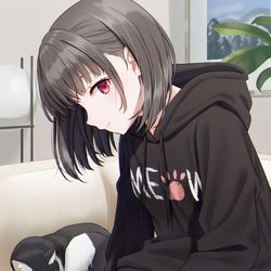 This is a pixiv picture whose title is 🐈.