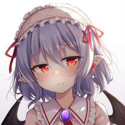 This is a pixiv picture whose title is 照レミリア.