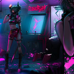 This is a pixiv picture whose title is Undead Removal Service.