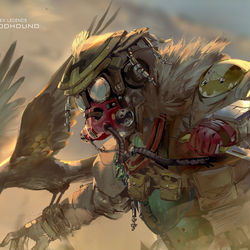 This is a pixiv picture whose title is Bloodhound.