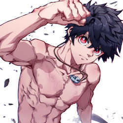 This is a pixiv picture whose title is 日下夏羽.