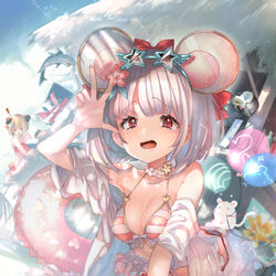 This is a pixiv picture whose title is 水着ビカラ.