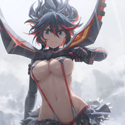 This is a pixiv picture whose title is 纏 流子 (Ryuko Matoi).