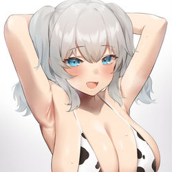 This is a pixiv picture whose title is 牛さん鹿島🐮.