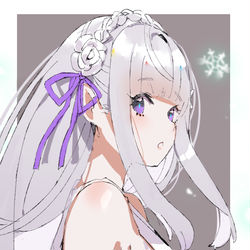 This is a pixiv picture whose title is エミリアたん.