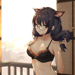 This is a pixiv picture whose title is 羽川翼.