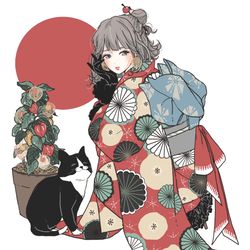 This is a pixiv picture whose title is からすうり.