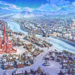 This is a pixiv picture whose title is Two Queens cities map.
