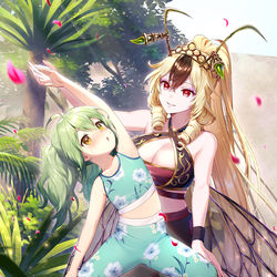 This is a pixiv picture whose title is 二人でストレッチ ヴェスパローゼ.