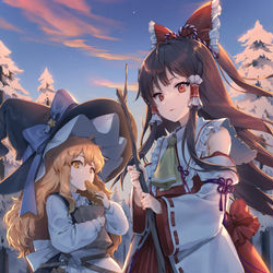 This is a pixiv picture whose title is 東方人気投票16Ex支援絵.