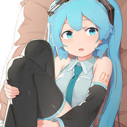 This is a pixiv picture whose title is ﾐｸﾁｬﾝ.