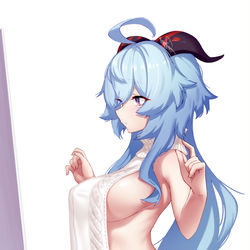 This is a pixiv picture whose title is 甘雨.