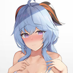 This is a pixiv picture whose title is 甘雨.