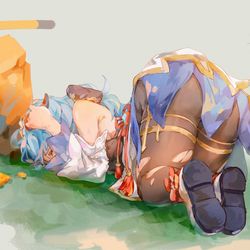 This is a pixiv picture whose title is 咕噜咕噜撞石珀真君.