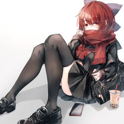 This is a pixiv picture whose title is 黒セーラ赤蛮奇.