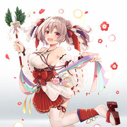 This is a pixiv picture whose title is 【ブレイヴガールレイヴンズ】[神楽舞う占者]マキナ.