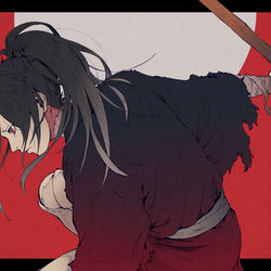 This is a pixiv picture whose title is コラボレーション作品(どろろ).