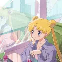 This is a pixiv picture whose title is 全部本当の私.