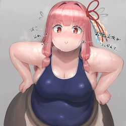 This is a pixiv picture whose title is ぽっちゃり肉壺茜ちゃん.
