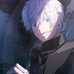 This is a pixiv picture whose title is ハイになってる五条悟がすきです.