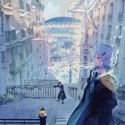 This is a pixiv picture whose title is 時刻.