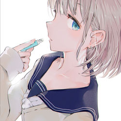 This is a pixiv picture whose title is リップクリーム.