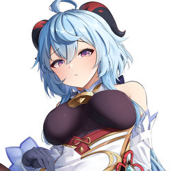 This is a pixiv picture whose title is 甘雨.