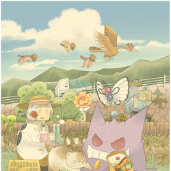 This is a pixiv picture whose title is ポケモン。.