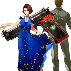 This is a pixiv picture whose title is 星ドレスなジル.