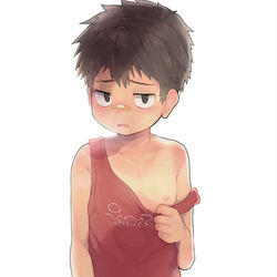 This is a pixiv picture whose title is 好きにしていいよ♂.