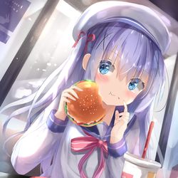 This is a pixiv picture whose title is チノちゃん🍔🍟.