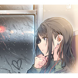 This is a pixiv picture whose title is 「失恋後」.