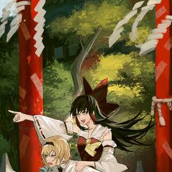 This is a pixiv picture whose title is 走れ、アリス.