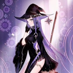 This is a pixiv picture whose title is 魔女の休憩時間.