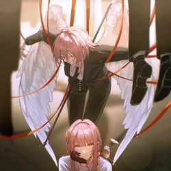 This is a pixiv picture whose title is 汪🐶.