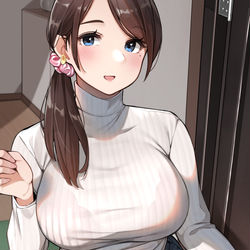 This is a pixiv picture whose title is 近所の人妻さん.